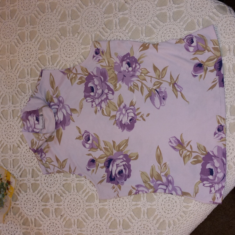 🌸Vintage Spiegel Floral Turtleneck Tank Top🌸